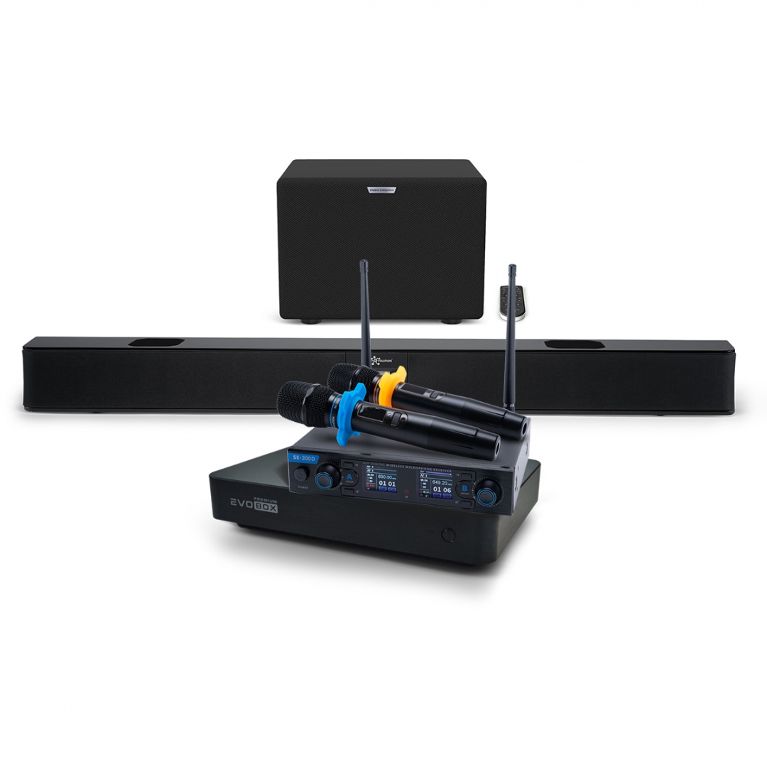 Hi-End караоке-система EVOBOX Premium + EvoSoundBar (саундбар с караоке) в Красноярском крае