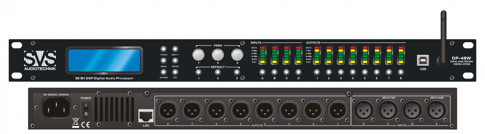 SVS Audiotechnik DP-48W Цифровой процессор: 4 входа 8 выходов в Красноярском крае