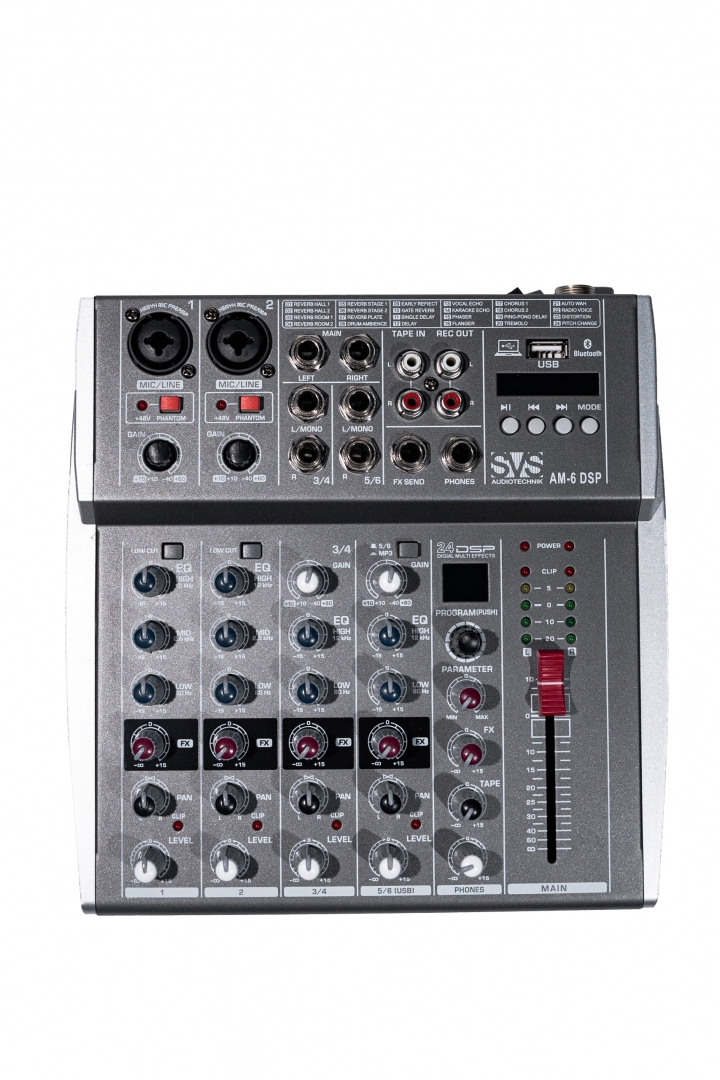 SVS Audiotechnik mixers AM-6 DSP Микшерный пульт аналоговый, 6-канальный SVS Audiotechnik mixers в Красноярском крае