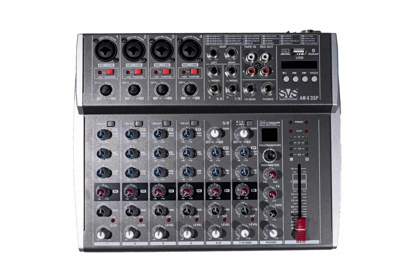 SVS Audiotechnik mixers AM-8 DSP Микшерный пульт аналоговый, 8-канальный в Красноярском крае