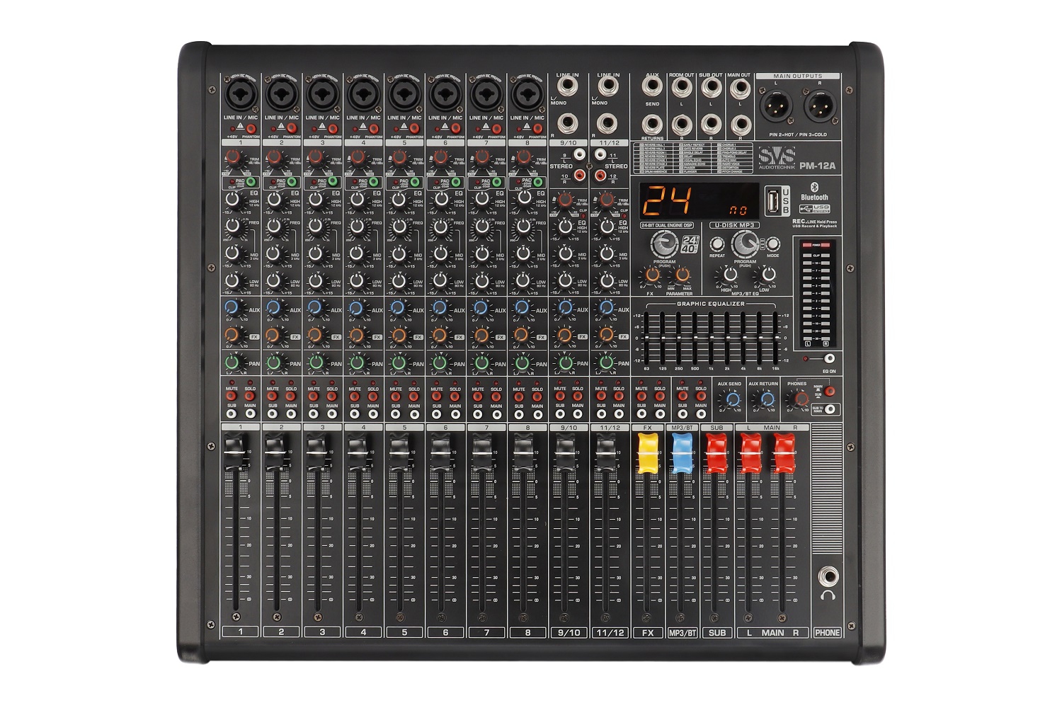 SVS Audiotechnik mixers PM-12A Активный аналоговый микшерный пульт, 12-канальный в Красноярском крае